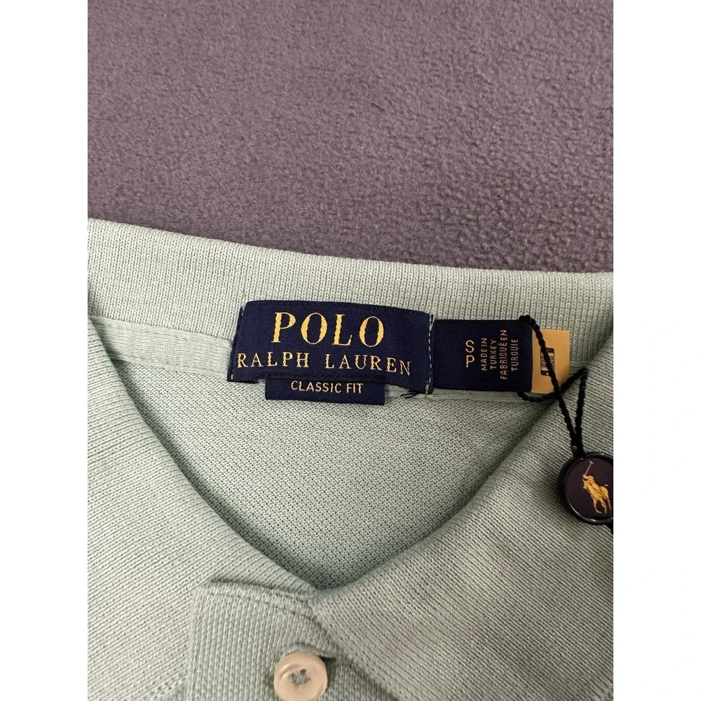 Polo Ralph Lauren Men's Classic Pique Green Polo Shirt Size Small